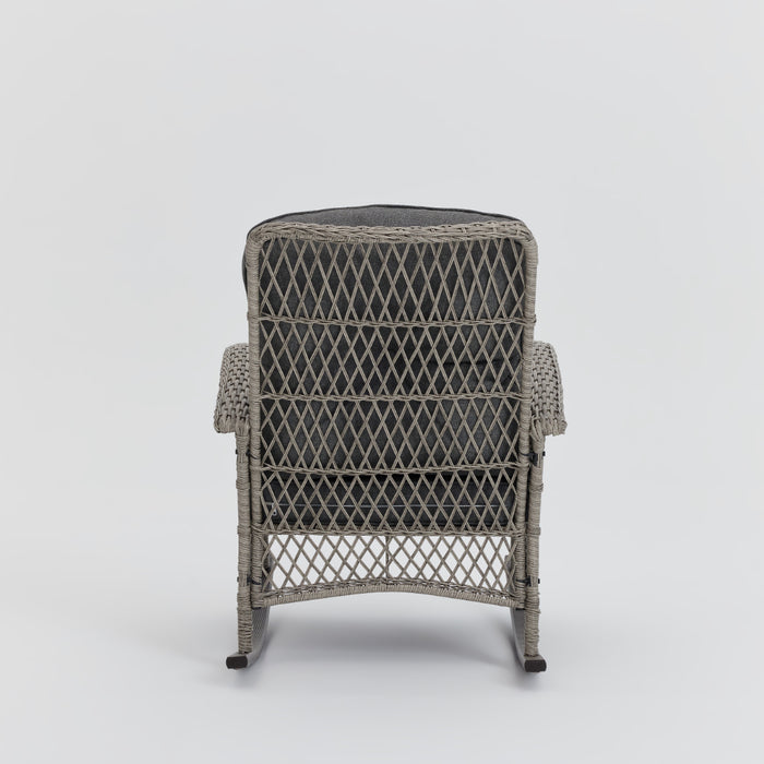 Malia Garden Rocking Chair, Grey