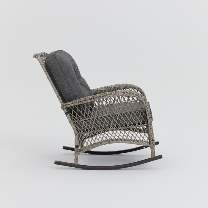 Malia Garden Rocking Chair, Grey