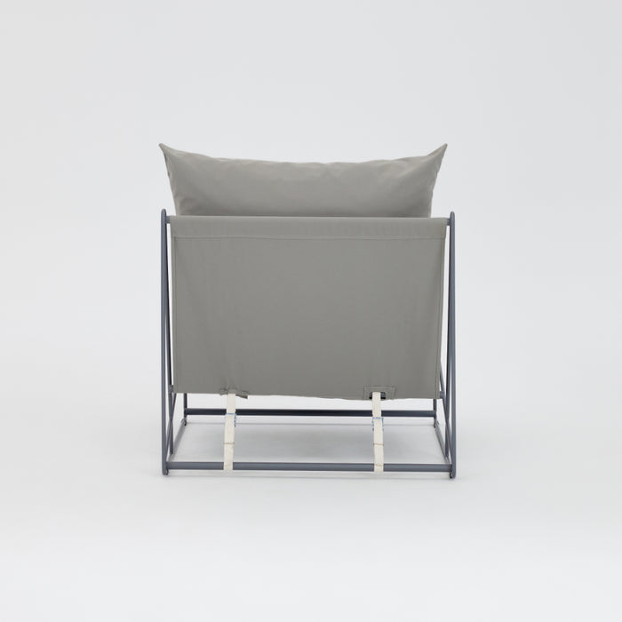 Marina Steel Garden Chair, Grey