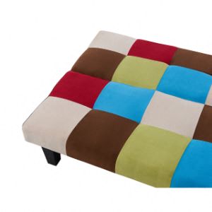 Atlanta Fabric Sofa Bed, Rainbow Patchwork Fabric