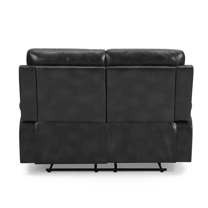 Carson 2 Seater Electric Recliner Sofa, Black Faux Leather