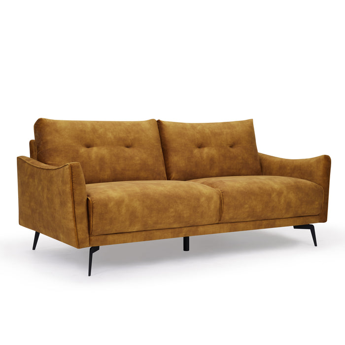 Kensington 3 Seater Sofa, Luxury Gold Velvet