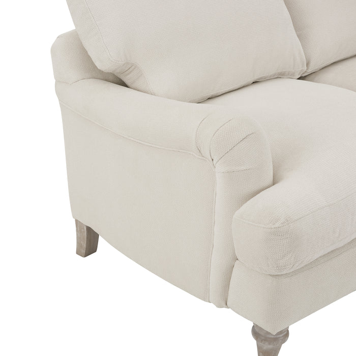 Oxford 2 Seater Sofa, Luxury Ivory Linen