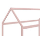 Taylor Kids Wooden Bed Single House, Pastel Pink