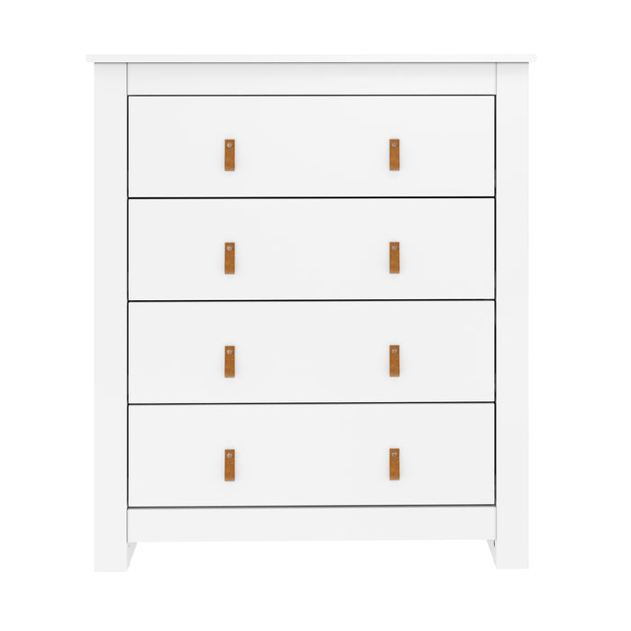 Morton Chest of Drawers with 4 Drawers in White
