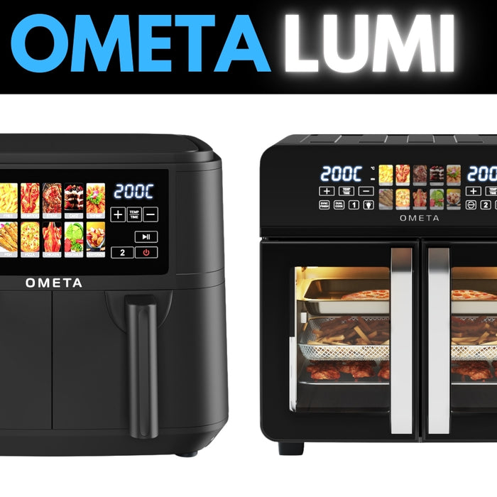 Ometa Lumi 10L Dual Air Fryer, Black