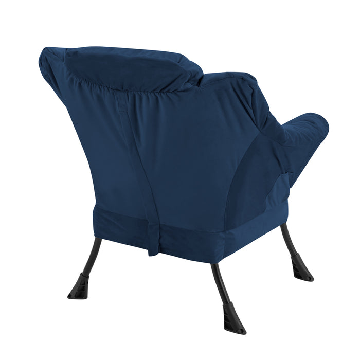 Mellow Lazy Chair, Blue Velvet
