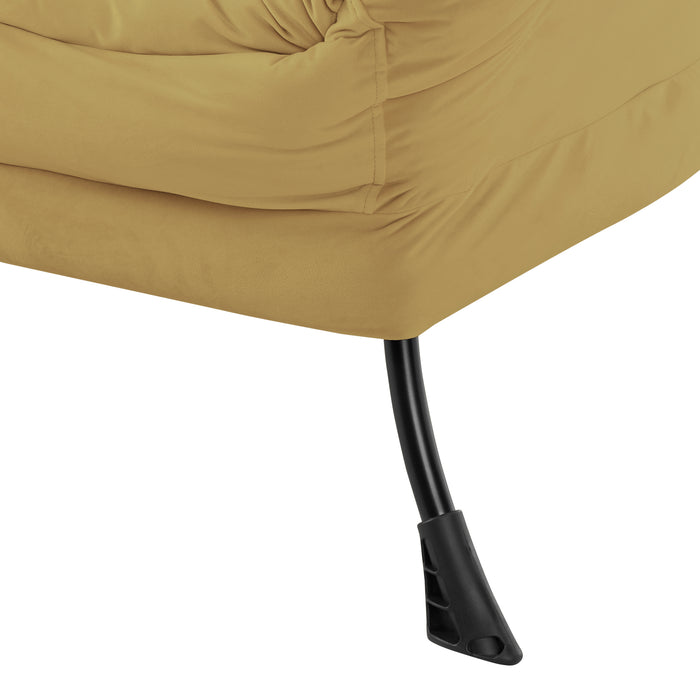 Mellow Lazy Chair, Yellow Velvet