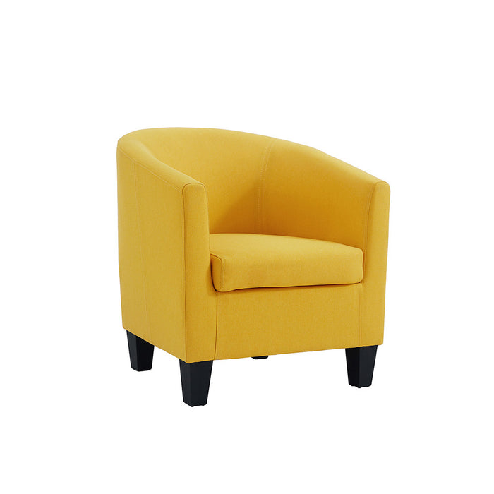 Canberra Accent Tub Chair, Mustard fabric