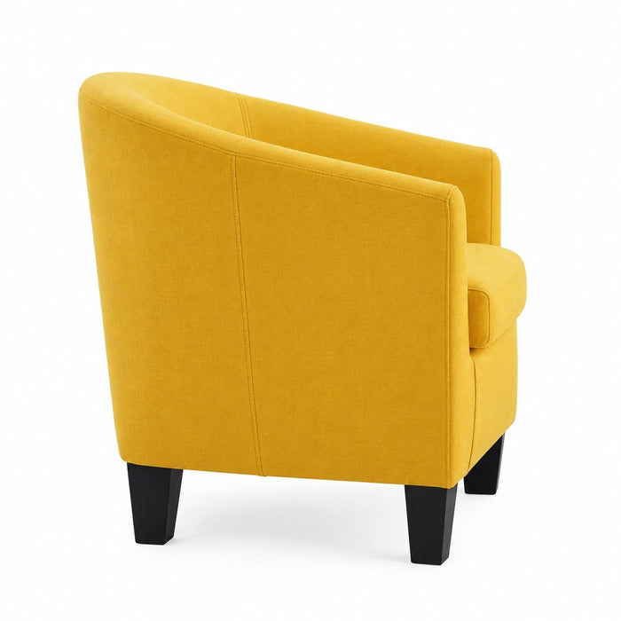 Canberra Accent Tub Chair, Mustard fabric