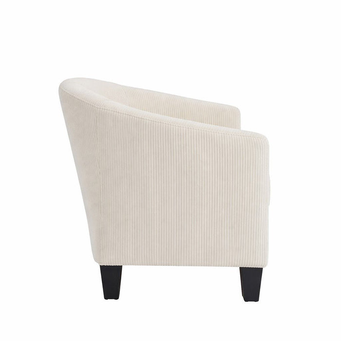 Canberra Accent Tub Chair, Beige Cord