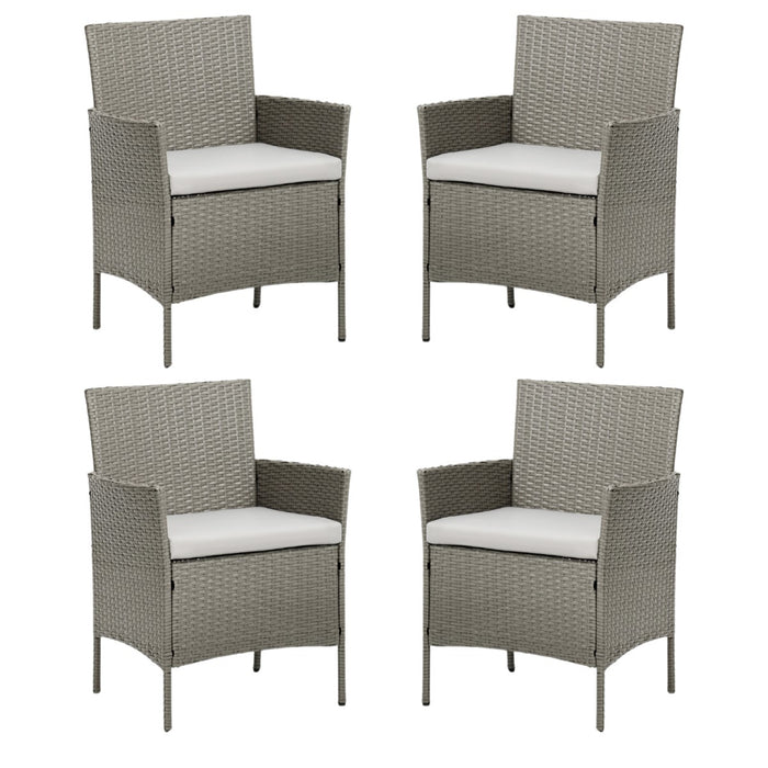 Newport Garden Chairs, Set of 4 Chairs, Grey