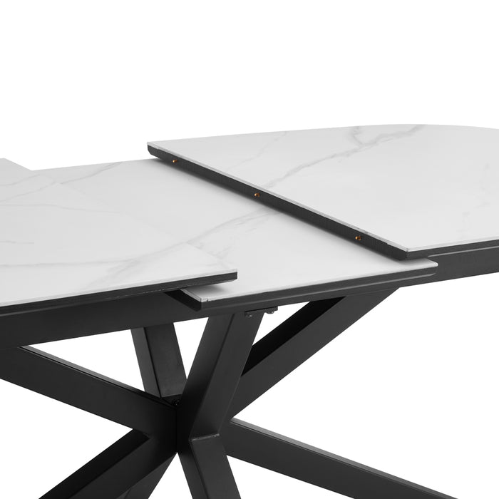 Verona 6-8 Seater Extending Ceramic Sintered Stone Dining Table & Chairs