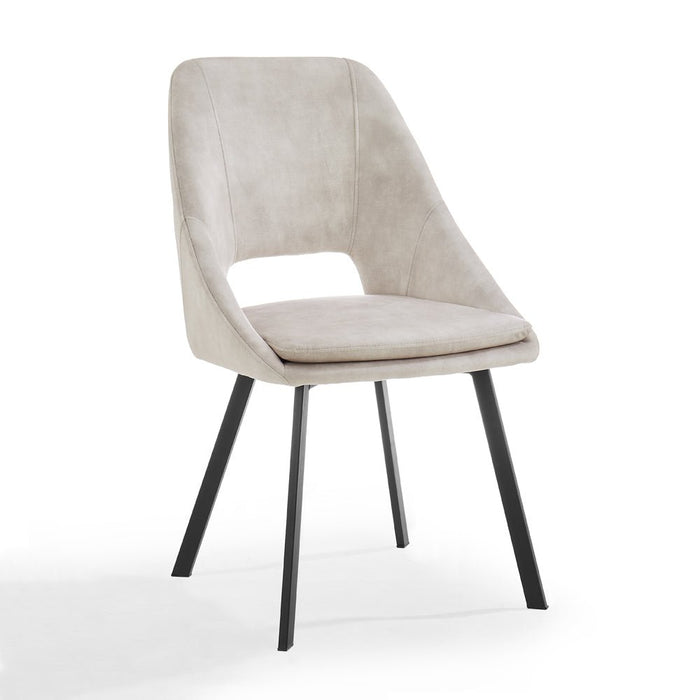 Rocco 6 Seater Round Concrete Effect Dining Table & Chairs