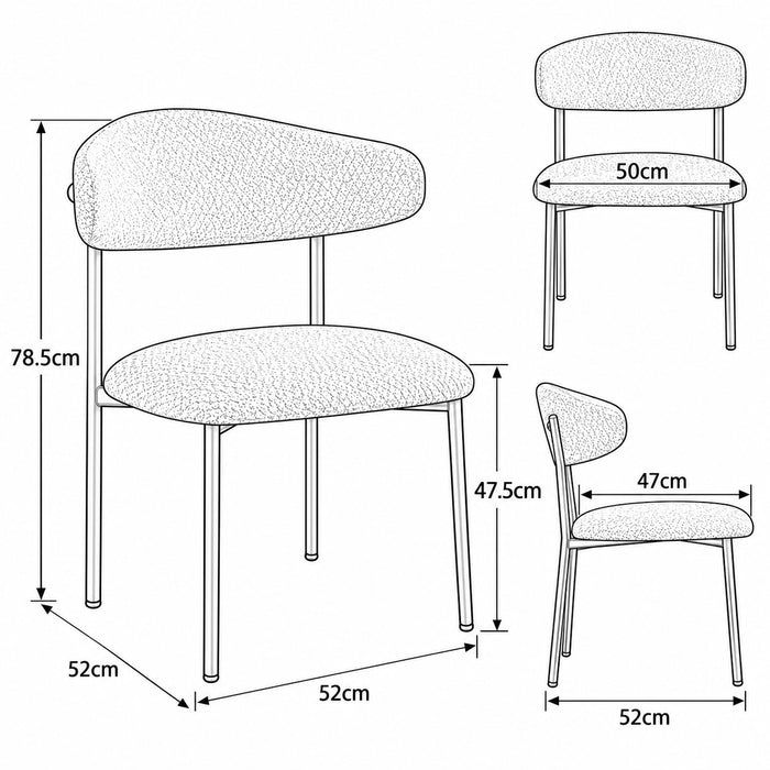 Modena 6 Seater Round Marble Effect Dining Table & Chairs