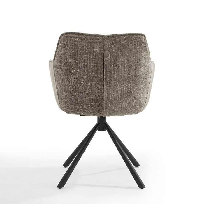 Porto Fabric Swivel Office Chair, Beige/Grey