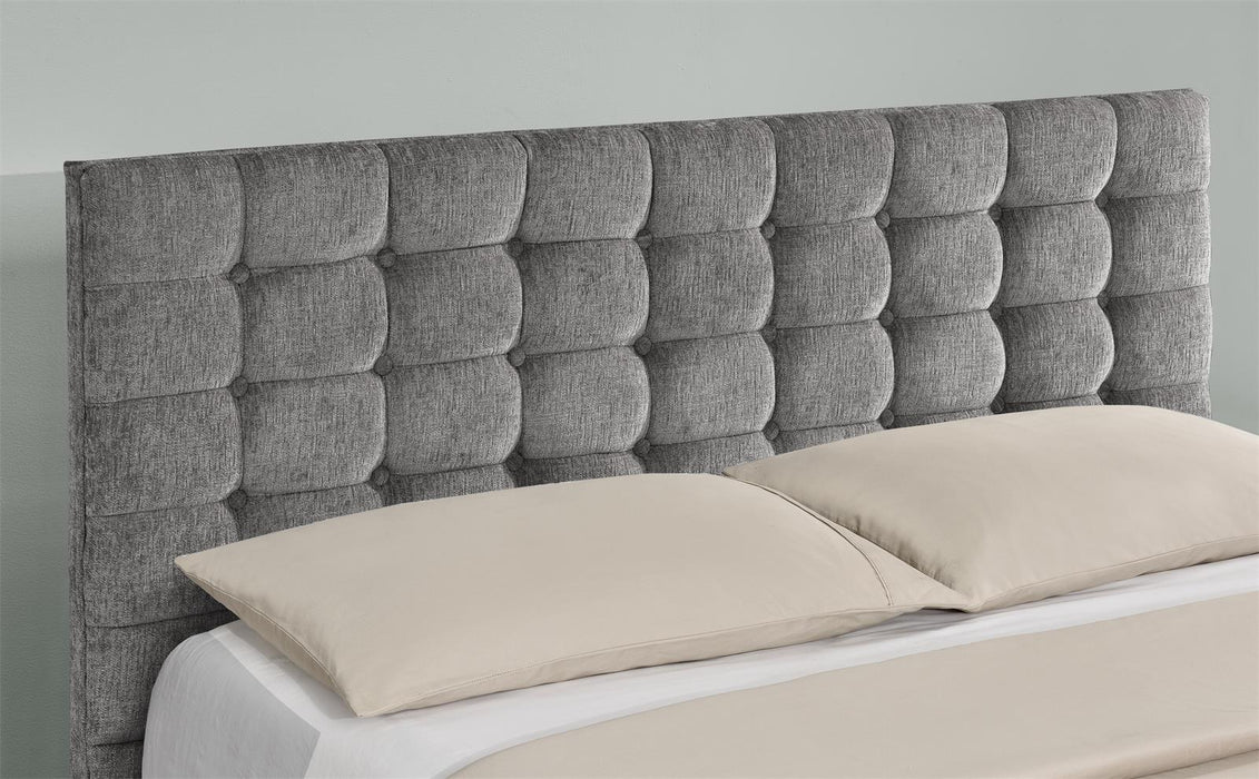 Baratheon Fabric Ottoman Bed Frame Silver Chenille, Double 4FT6