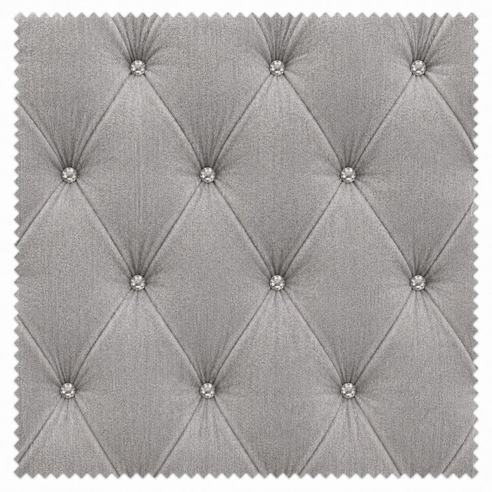 Arya Fabric Ottoman Super King Bed with Storage, Silver Chenille