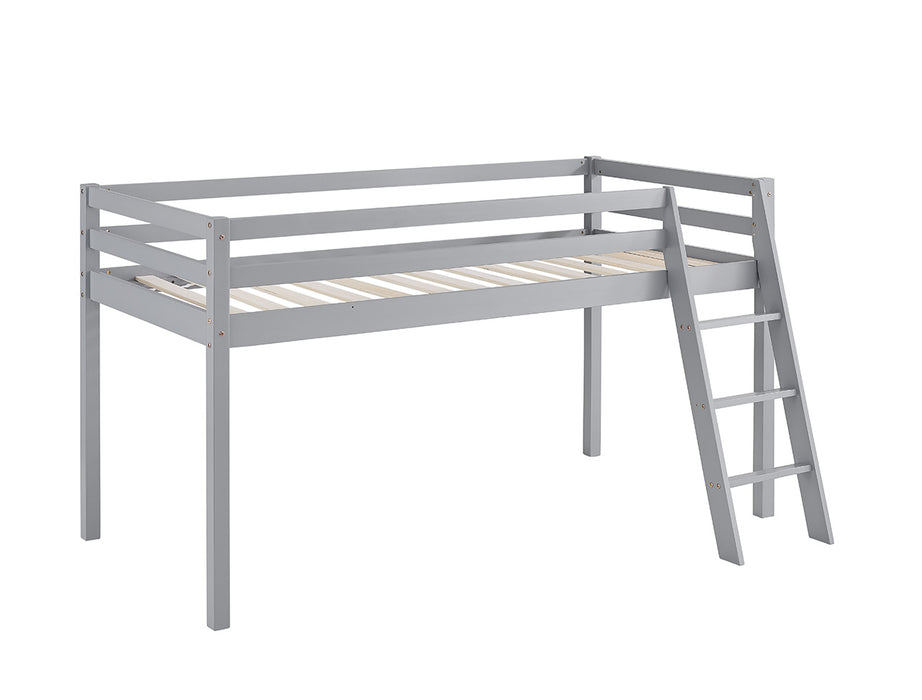 Albany Kids Bunk Bed Mid-Sleeper Wooden Frame, Grey