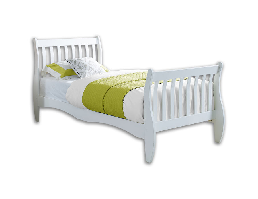 Solid Pine Wood White Bed Frame 3FT Single