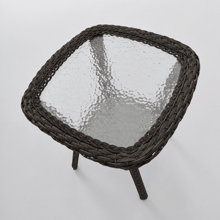 Sydney Garden Swivel Chair Set of 2, Brown