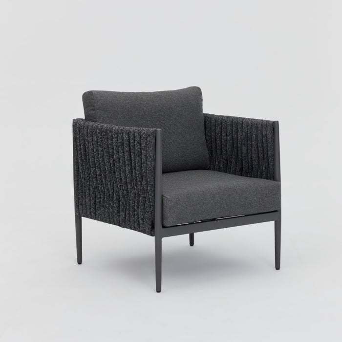 Serena Rattan Rope Garden Lounge Sofa Set, Grey