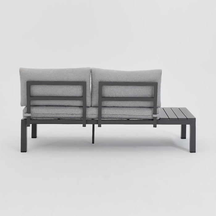 Bahia Luxury Corner Garden Sofa with Rising Table, Grey