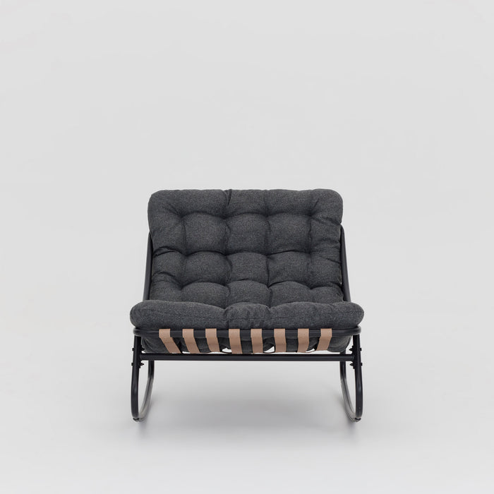 Marbella Garden Rocking Chair, Dark Grey Cushions