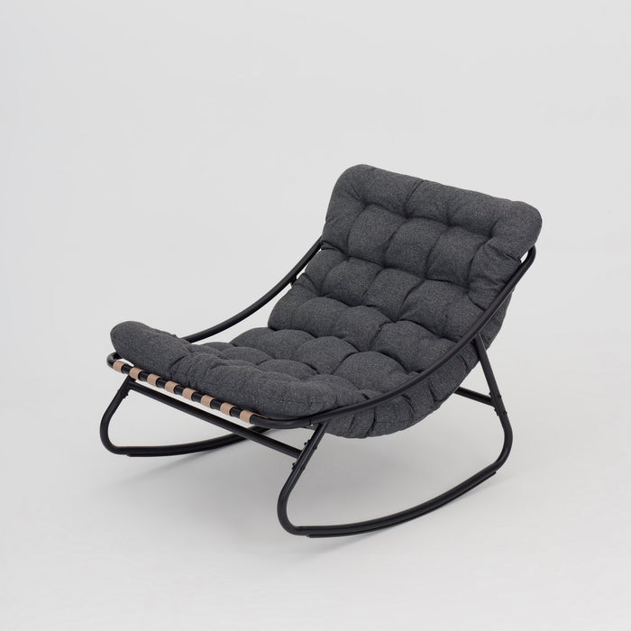 Marbella Garden Rocking Chair, Dark Grey Cushions