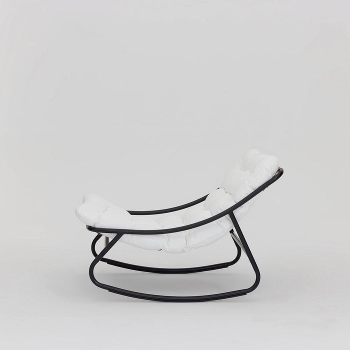 Marbella Garden Rocking Chair, Ivory Cushions