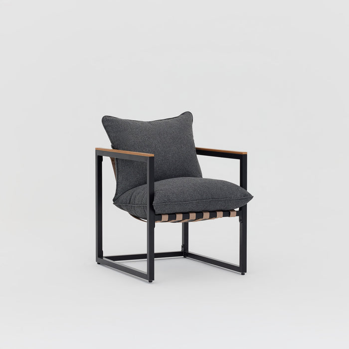 Marbella Garden Lounge Set, Dark Grey Cushions