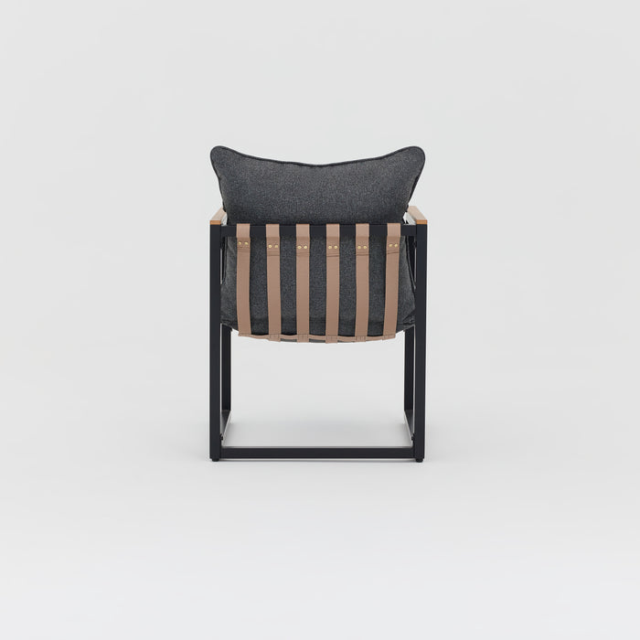 Marbella Garden Lounge Set, Dark Grey Cushions