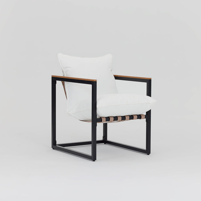 Marbella Garden Lounge Set,  Ivory Cushions