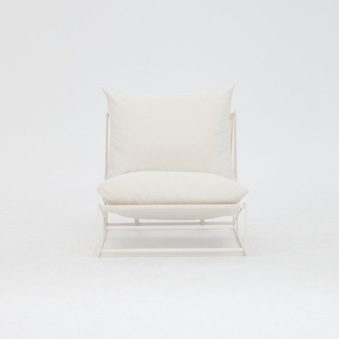 Marina Steel Garden Chair, White