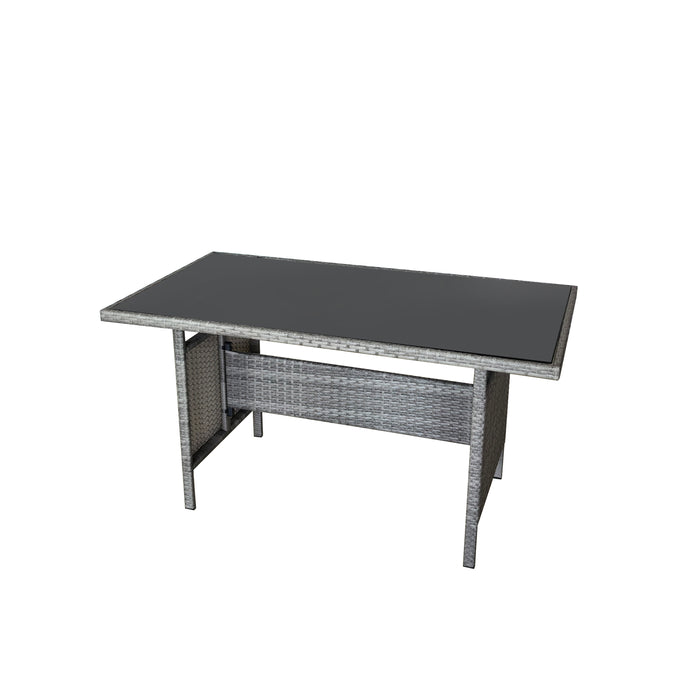 Montego Corner Rattan Garden Dining Set, Grey