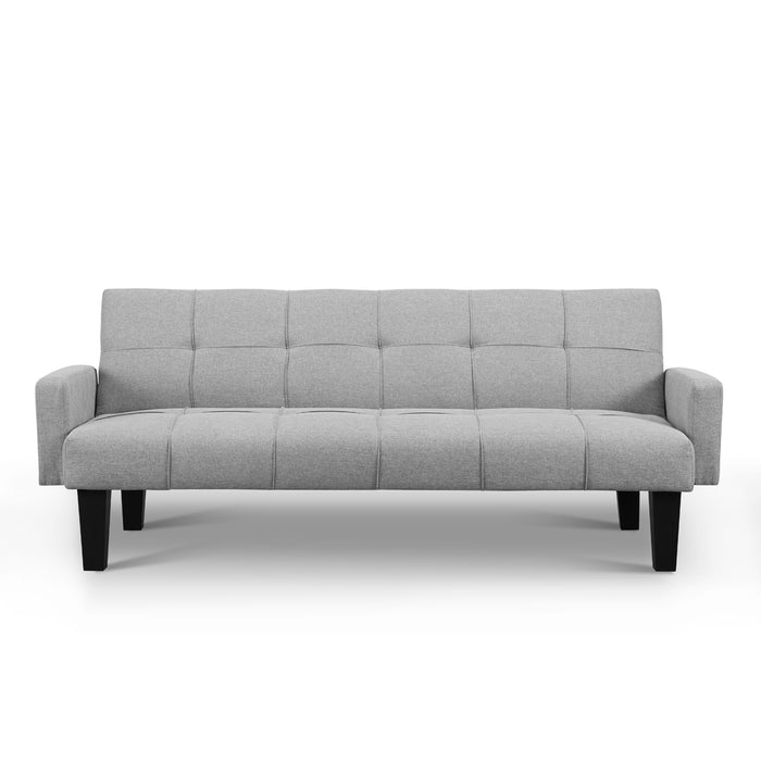 Levine Fabric Sofa Bed, Light Grey Fabric
