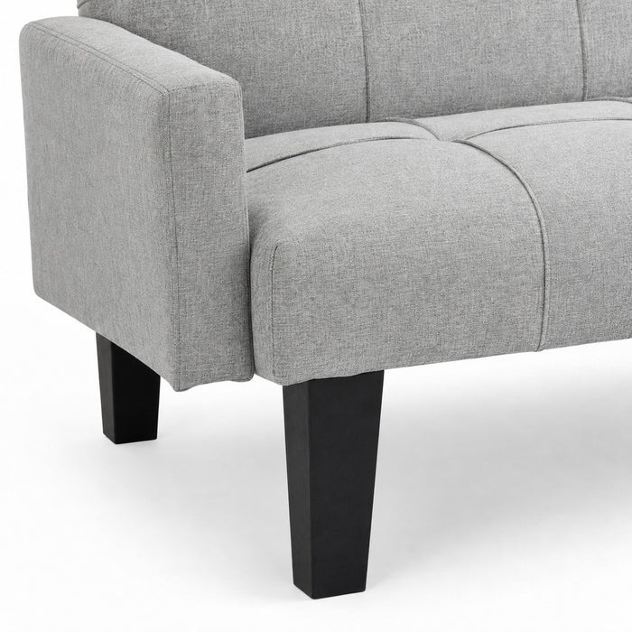 Levine Fabric Sofa Bed, Light Grey Fabric