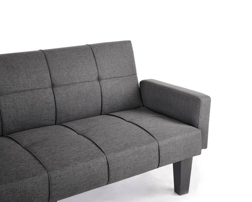Levine Fabric Sofa Bed, Dark Grey