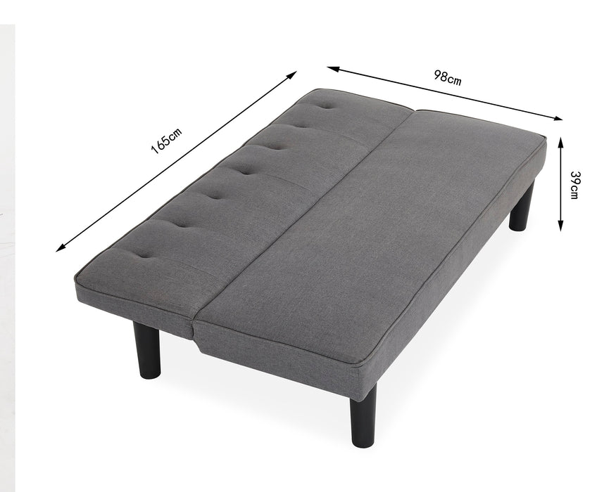 Layla Fabric Sofa Bed, Charcoal Fabric