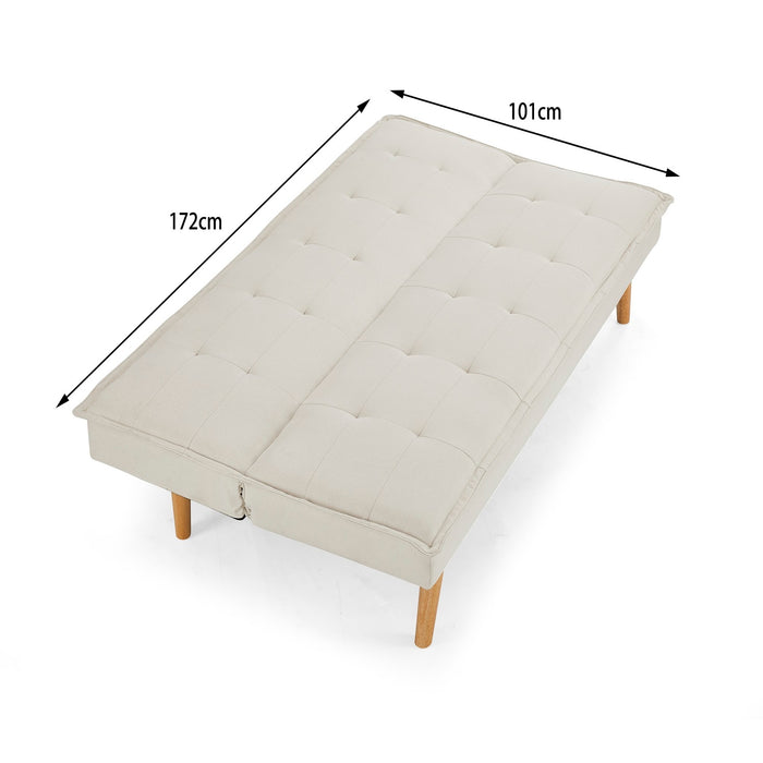 Ada Fabric Sofa Bed, Cream Fabric