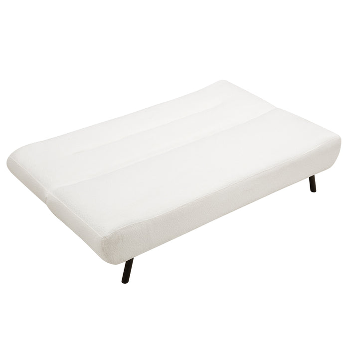 Ashley Sofa Bed, White Boucle