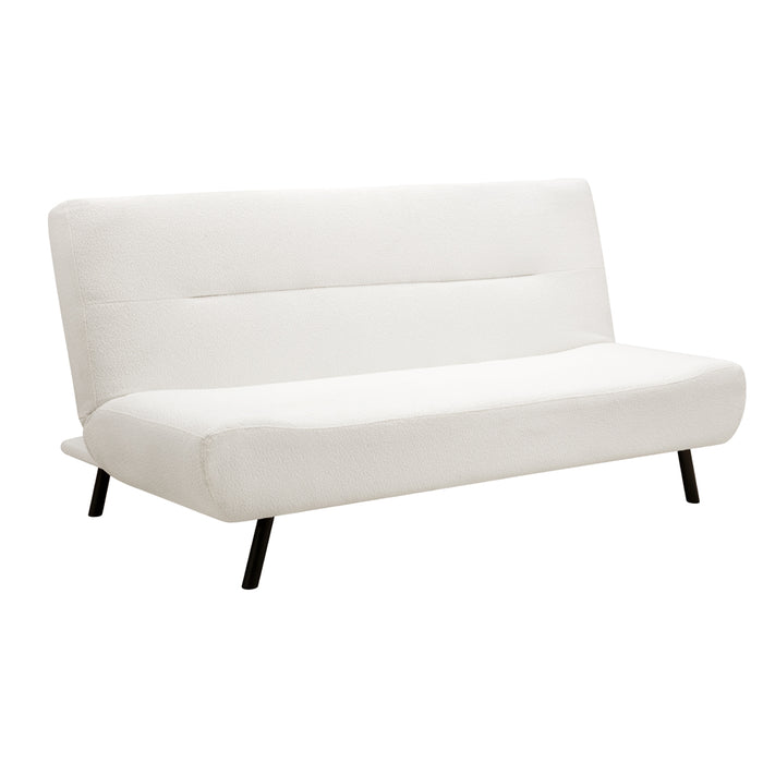 Ashley Sofa Bed, White Boucle