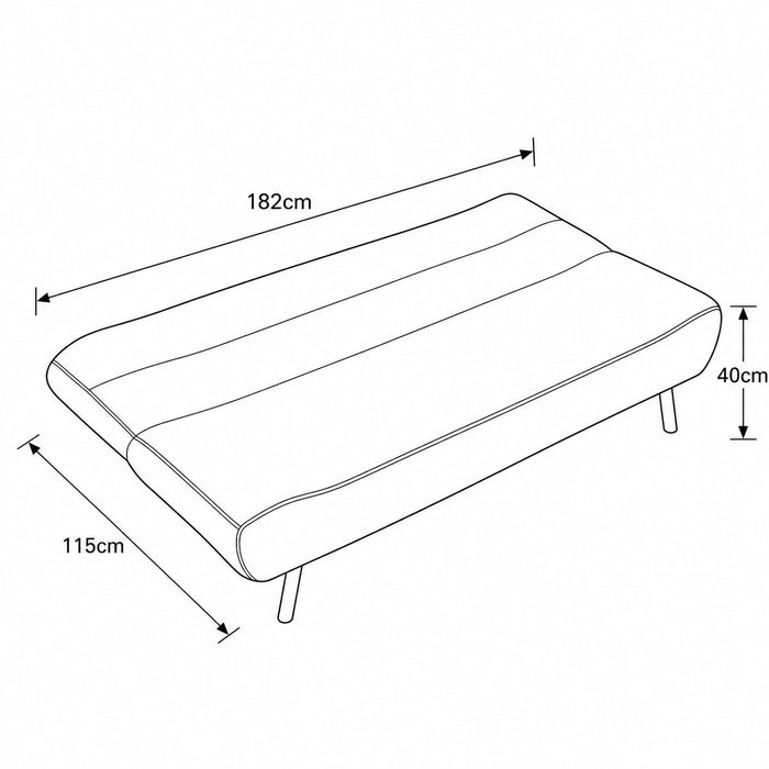 Ashley Sofa Bed, White Boucle
