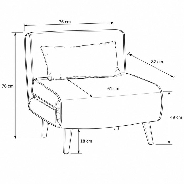 Kendal Velvet Single Sofa Bed Futon, Green Velvet