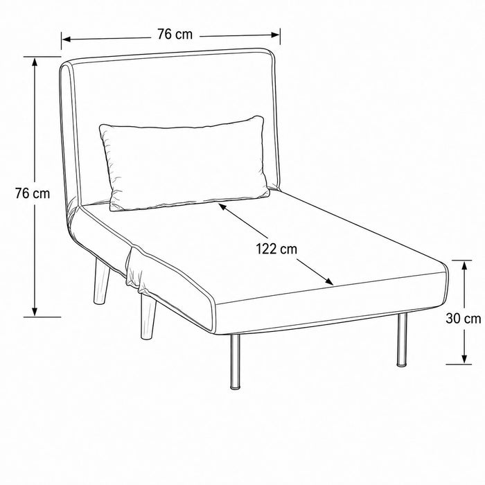 Kendal Velvet Single Sofa Bed Futon, Grey Velvet