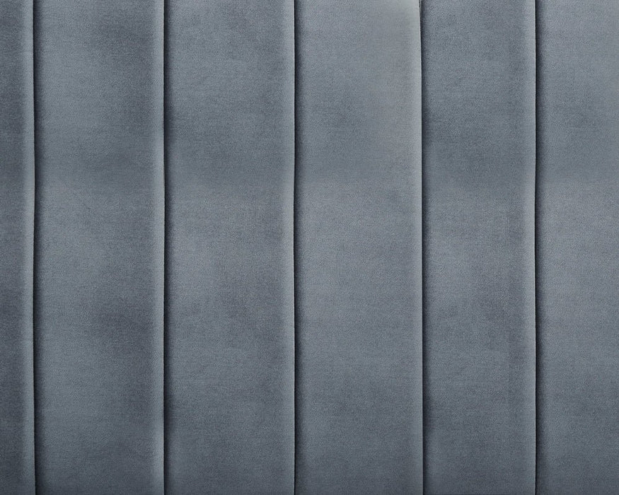 Devon Velvet Pull-Out Sofa Bed, Grey Velvet