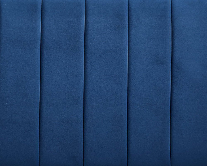 Devon Velvet Pull-Out Sofa Bed, Blue Velvet
