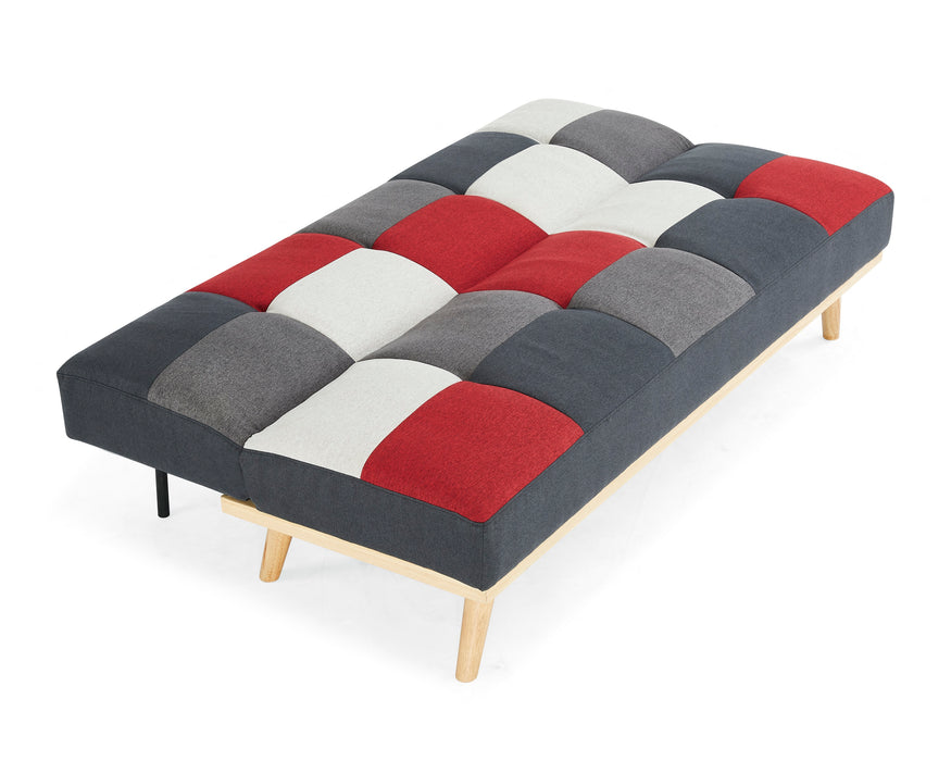 Paddock Fabric Sofa Bed Patchwork Fabric, Multi-colour Fabric