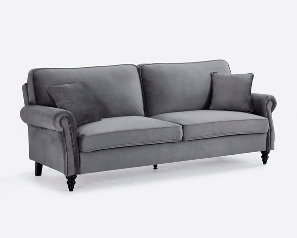 Hogan 3 seater online fabric sofa bed