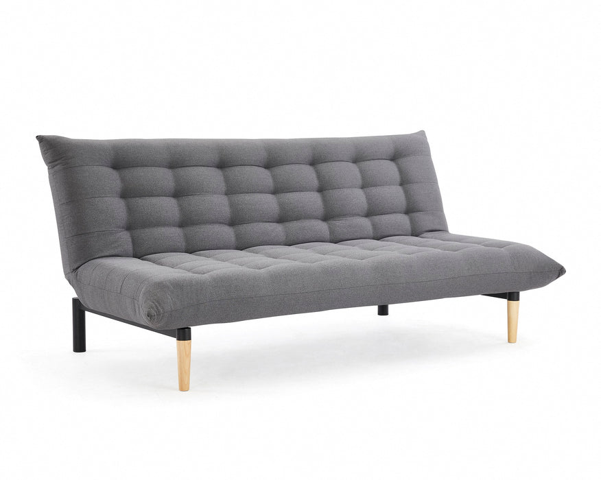 Chatham Fabric Sofa Bed With Wooden Legs, Dark Grey Fabric